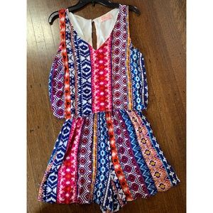 Blush Boutique Pattern Romper